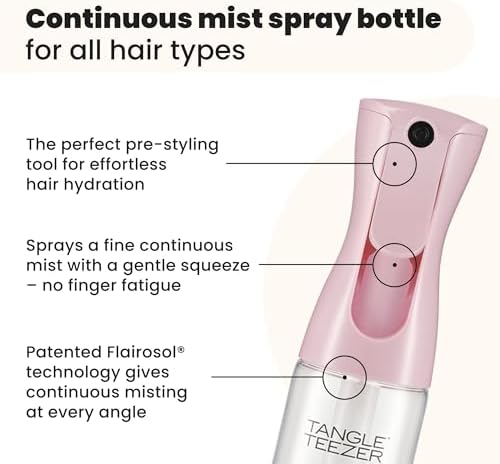 TANGLE TEEZER Travel-Size Fine Mist Spray Bottle, 3 oz, Pink - Image 2