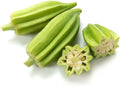 50 Star of David Okra Seeds for Planting - Large Round 8-Ridged Pods, Israeli Heirloom, Non-GMO, USA Grown by RDR Seeds by RDRSeeds