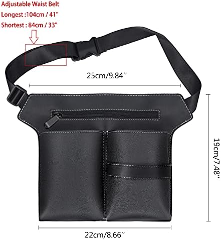 Noverlife Hairdresser Scissor Bag, Barber Waist Pouch for Hair Salon - Image 7