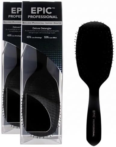 Wet Brush EPIC PROFESSIONAL Deluxe Detangler Brush (Pack of 2) by WetBrush