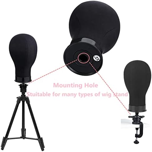 Wig Head 22Inch Canvas Block Head Wig Stand with Mannequin Head for Making Wigs Display Styling - Image 6