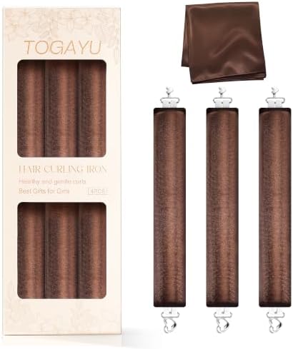 Heatless Curls Overnight Hair Care Set - Jumbo Velvet Hair Curlers by TogayuSelected
