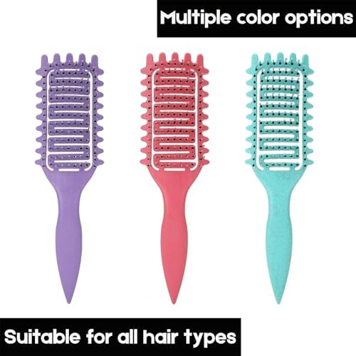 Boar Bristle Vented Curly Hair Brush for Shaping and Defining Curls in Women - Image 4