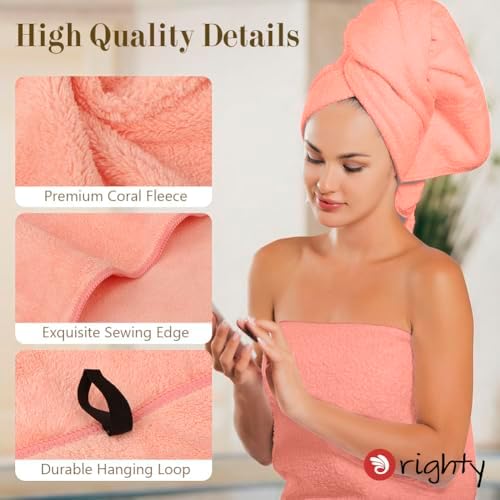Orighty Bath Towels, Soft Feel Bath Towel, 4 Pack (27'' x 54'') - Image 4