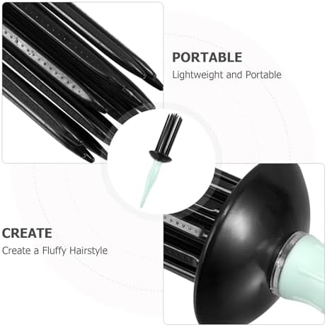 Green Plastic Curling Comb Hair Volume Tool for Defined Curls and Styling - Image 3