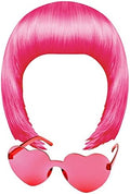MIAHART Peach Red Short Bob Wig and Sunglass Set by MIAHART