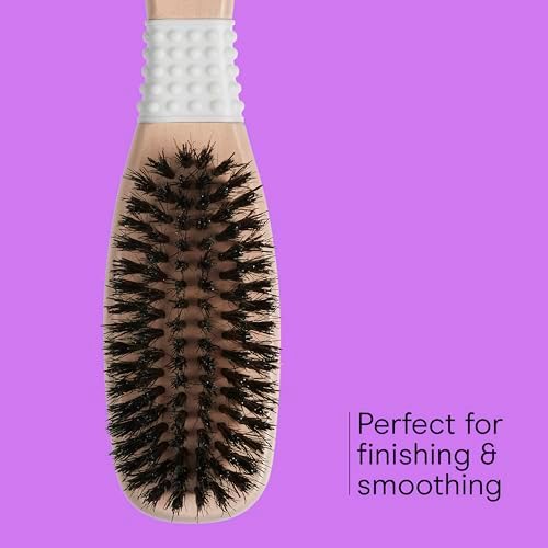 Conair Boar Bristle Hair Brush for Women, Natural Wood Handle Styling Brush for Sleek Slick Back Hair, Reduces Frizz, Adds Shine, Smooths & Detangles All Hair Types - Image 4