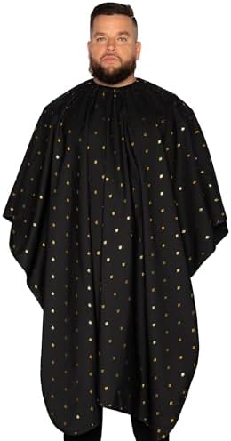 Barber Strong The Barber Cape Haircut Cover for Men, Hair Repelling and Static-Reducing Material, Water Resistant Fabric by BarberStrong
