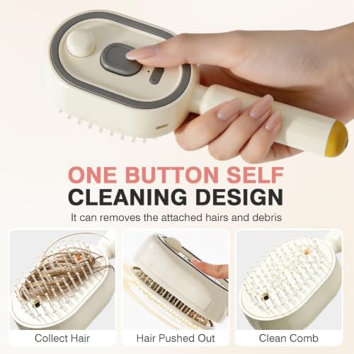 Electric Spray Air Cushion Massage Comb, 3-in-1 Electric Spray Hair Brush - Image 7