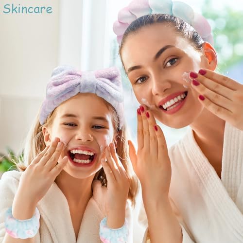 Chanaco Spa Headband, Makeup Headband with Wrist Bands, Hair Accessories for Washing Face and Teen Girl Gifts for Women - Image 3