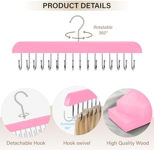 Hair Extension Hanger Weft Organizer Stand for Clip-in Styling Washing Storage Rack Display Mount Accessories Pink 16-Tooth Braiding Wig Holder - Image 3
