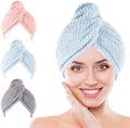 Microfiber Hair Towel for Women 3 Pack Super Absorbent for Curly by Unknown