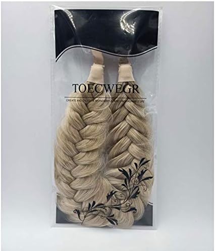 Synthetic Hair Braided Headband Classic Wide Strands Wedding Disorderly Fluffy Braids Wig Band Women Beauty Accessory - Image 5