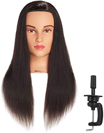 Hairingrid Mannequin Head 20"-22" 100% Human Hair Training Manikin Head by Hairingrid