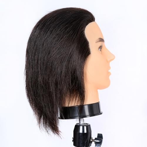 Male Mannequin Head 100% Human Hair Mannequin Head - Image 5