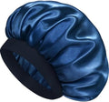 Satin Silk Bonnet for Hair, Double Layer Sleep Cap for Men & Women by Doitory