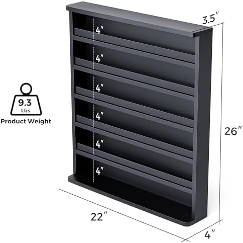 2 Packs Wood Nail Polish Rack, 6 Layers Wall Mount Nail Polish Organizer - Image 3