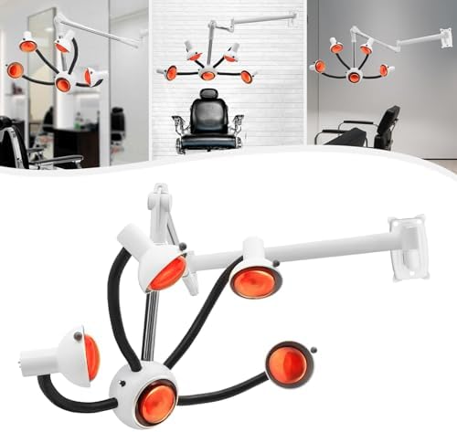 White 5 Head Infrared Hair Color Processor with Extendable Boom - Image 4