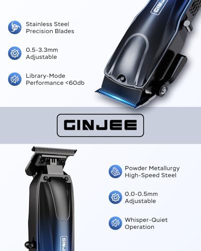 Cordless Hair Clippers and Trimmer Set for Men - Image 2
