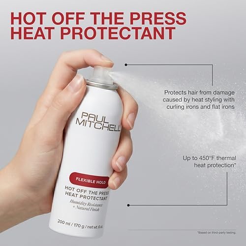 Paul Mitchell Hot Off The Press Heat Protectant, Humidity Resistance, Flexible Hold + Natural Finish, For All Hair Types - Image 4