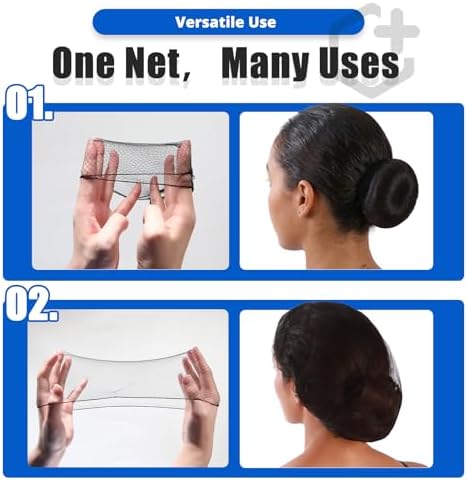 Smilco 100-Pack 26-Inch Black Nylon Hair Net for Food Service Workers - Image 6
