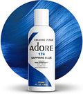 Adore Semi Permanent Hair Color, 174 Sapphire Blue, 4 Fl Oz by Adore