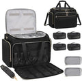 MONSTINA Professional Hairstylist Traveling Bag with Two Detachable Small Bags+Four Gadget Bag,Hairdressing Makeup Salon Organizer Bag by MONSTINA
