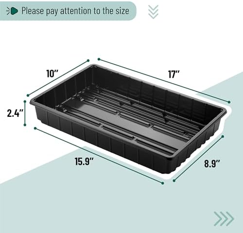 Mr. Pen- Seed Starter Trays, 5 Pack, 17"x10"x2.4" - Image 3