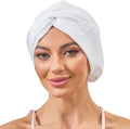 White Adjustable Silk Bonnet Satin Curly Hair Wrap for Sleeping Women by KAAHYNNO