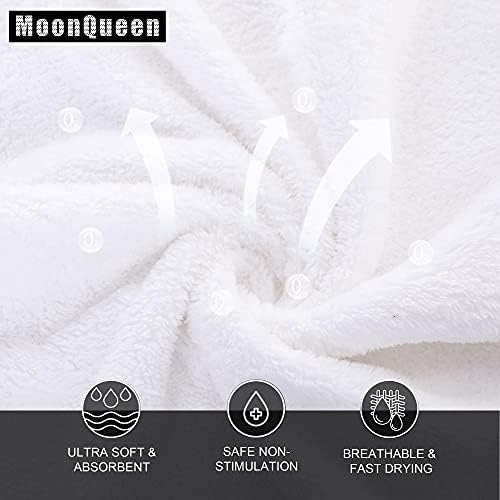 MOONQUEEN Ultra Soft Premium Washcloths Set - 12 x 12 inches - 72 Pack - Quick Drying - Highly Absorbent Coral Velvet Bathroom Wash Clothes (White) - Image 2