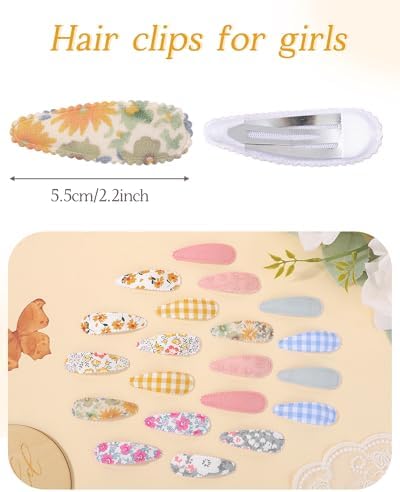 doboi Toddler Hair Clips for Girls Baby Barrettes-20PCS Daisy Plaid - Image 2