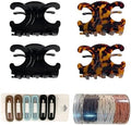Hair Accessories Set for Women Claw Clips, Bobby Pins and Elastic Hair Ties by Unknown