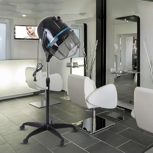 Salon Hair Dryer with Wall Arm,Wall Mount Hooded Hair Dryer for Salon Home, Professional Hair Color Processor, Temperature Angle Height Adjustable,60-Minute Timing,Standing - Image 4