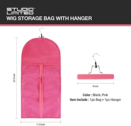 STUDIO LIMITED Hair Extension Holder Hanger with Storage Bag Black - Image 2