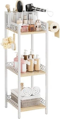 Slim Bathroom Storage Shelf Unit, Makeup Organizer for Small Spaces by HomeLivingStorageOrganizer