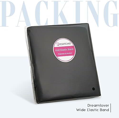 Dreamlover Black Wide Elastic Wig Band for Sewing, 5.9 Inches x 4 Yard - Image 7