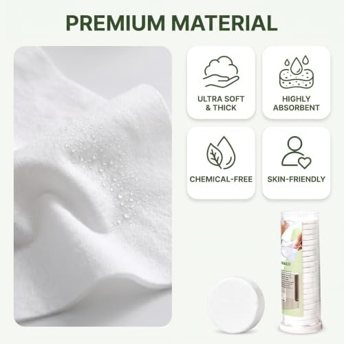 Towel Refills for Hot Face Towel Heater Machine, 60 Pcs Disposable Compressed Face Towels for Smart Towel Warmer, 3 Buckets, 20 Pcs Per Bucket - Image 6