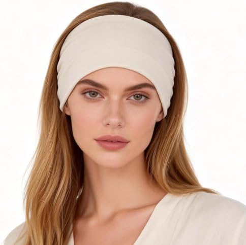 Olbye Wide Boho Headbands Floral Stretch Head Wraps Turban Knotted Yoga Hairbands Workout Hair Accessories for Women 4Pcs (Daily, 9.4 * 5.9'') - Image 6