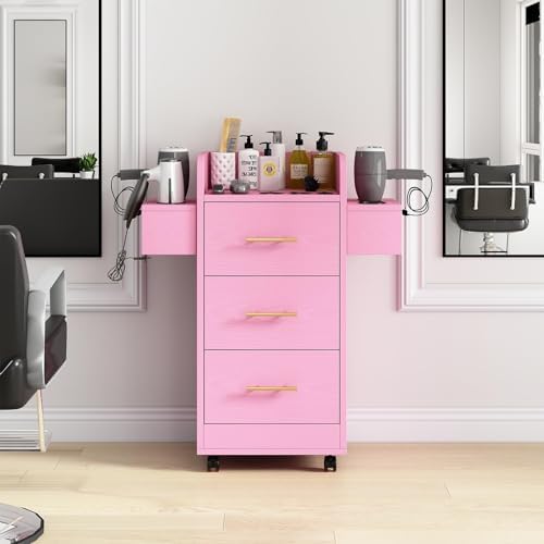 4ever2buy Salon Station for Hair Stylist, Salon Station Cart with Wheels - Image 6