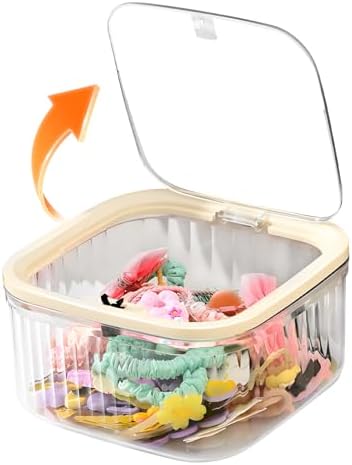 THMINS Hair Accessories Organizer for Girls, Small Plastic Storage Box by THMINS