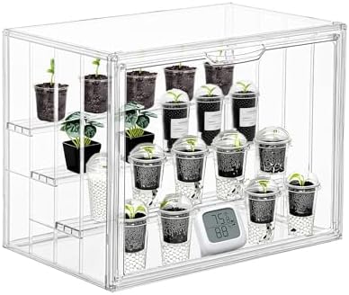 Mini Greenhouse Indoor with Magnetic Door, M-4tier-1pcs by PEEKUP
