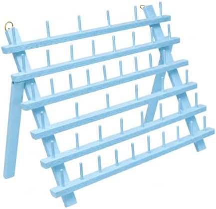 Mandala Crafts Sky Blue Thread Rack Sewing Embroidery Thread Holders by MandalaCrafts