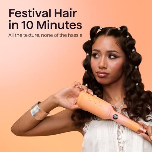 Wavytalk Main Stage Waves Power Wave Festival Bundle, Curling Iron Hair Crimper Waver, Ventilation Design for Less Damage, Ionic Reduces Frizz, Effortless-Waver, Festival-Ready Merch - Image 4