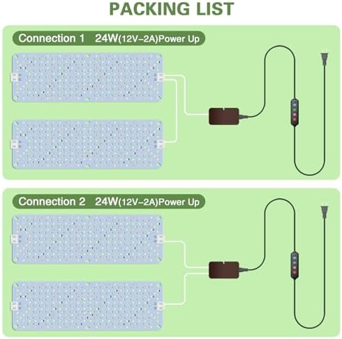 24W Full Spectrum Grow Lights Panel for Indoor Plants - Image 5