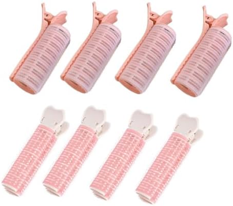 8 Pack Volumizing Hair Clips Hair Root Lift Clips Heatless Hair Rollers Heatless Curls Curler for Women Flat Hair Lifting Effortless Bouncy Curls Bang Styling Fullness Volume Adding Dry Hairs by Unknown