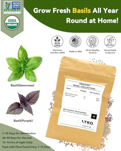 LYKOCLEAN Herb Seed Pod Kit Compatible with AeroGarden Hydroponics Growing System, Complete Indoor Gardening Supply (Basil, 8-pods) - Image 2