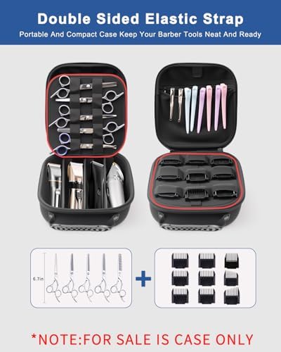 Portable Hard Travel Case for Hair Clippers & Hair Cutting Barber Supplies - Image 2