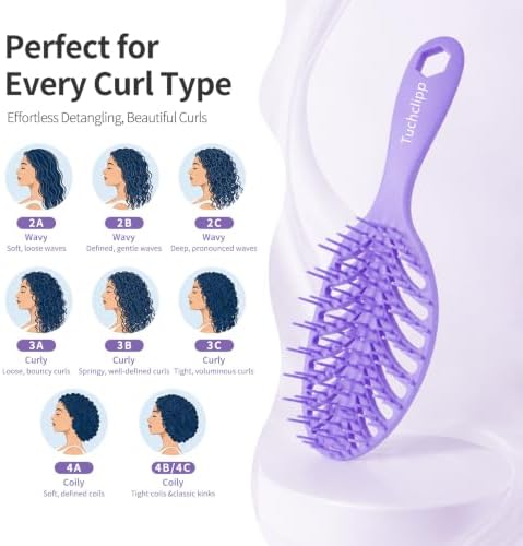 Vented Detangling Brushes for Wet & Dry,Curly Straight Thick Hair - Image 6