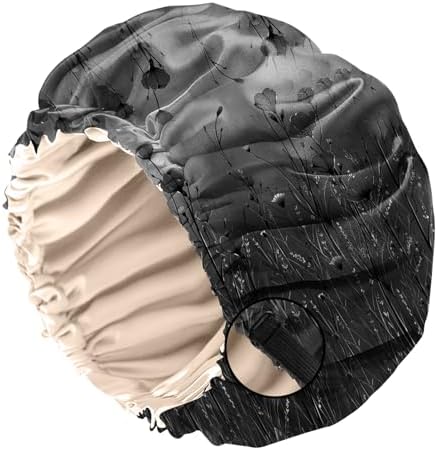 Satin Hair Bonnet Silk Bonnet for Sleeping Double Layer Elastic Adjustable Reusable Cute Aesthetic for Women Girls by BHAHB
