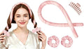 Satin Heatless Hair Curler Set Jumbo Flexi Rods Overnight With 2 Scrunchies by kanuoc